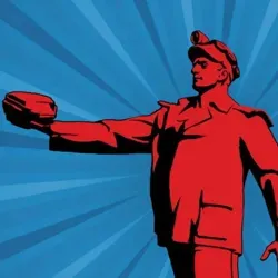 Мужик с камнем