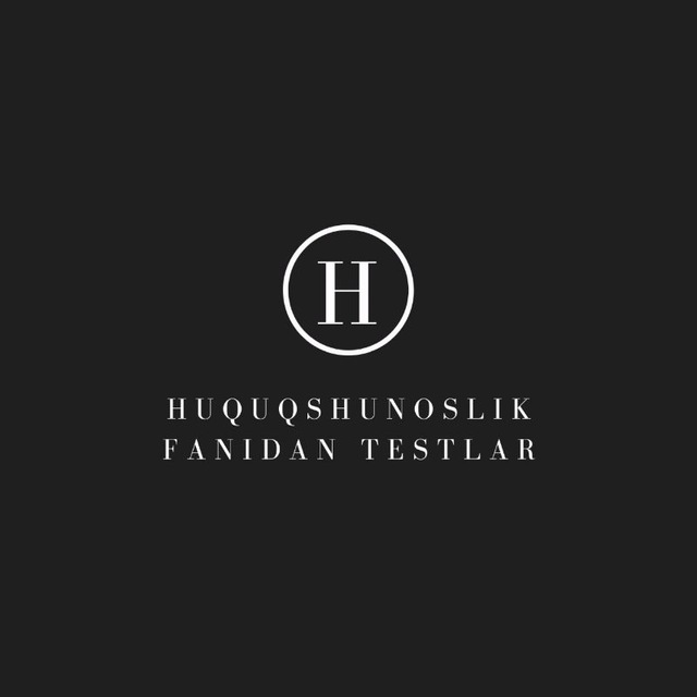 Huquq Fanidan Testlar